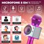 Imagem de Microfone Bluetooth Karaoke Sem Fio Youtube Muda Voz Infanti