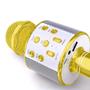 Imagem de Microfone Bluetooth Wster Ws-858 Sem Fio Karaokê - Dourado
