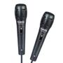 Imagem de Microfone com fio 3 Metros para Caixas de Som Amplificada - Kit 2 Unidades