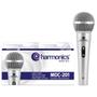 Imagem de Microfone com fio Harmonics, 4,5 metros, Prata, MDC201  HARMONICS