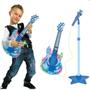 Imagem de Microfone Com Guitarra Infantil Som E Luz Meninos Rock Show