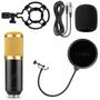 Imagem de Microfone Condensador BM800 + Pop Filter Filtro + Aranha