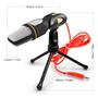Imagem de Microfone Condensador com Tripé Para Youtubers, Gamers e Streamers B-MAX