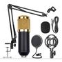 Imagem de Microfone Condensador Profissional Braço Articulado Pop Filter P2 T10 Lelong LE-914