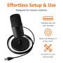 Imagem de Microfone Condensador USB Amazon Basics para Streaming - Preto