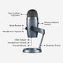 Imagem de Microfone Condensador USB Blue Yeti Nano Cinza - 988-000088