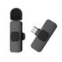 Imagem de Microfone de Lapela Bluetooth USB-C Sem Fio Transmissão ao Vivo e Gravação - Qualidade Profissional