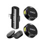 Imagem de Microfone De Lapela Duplo Sem fio Profissional Lightning Premium Redondo Micro Wireless