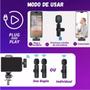 Imagem de Microfone de Lapela Duplo Sem Fio Profissional MK-09 Para Iphone
