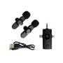 Imagem de Microfone de Lapela Duplo Tipo C e Lightning Bluetooth ONEX