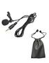 Imagem de Microfone de Lapela Para Celular Com Cabo Adaptador P3 E Cabo de Áudio Extensor P2XJ2