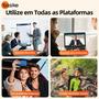 Imagem de Microfone de Lapela sem Fio duplo para Android e IOS - Branco - Basike