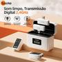 Imagem de Microfone de Lapela sem Fio duplo para Android e IOS - Branco - Basike
