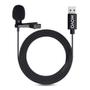 Imagem de Microfone de Lapela USB M1 Lavalier - Compatível com Laptop, PC e Mac