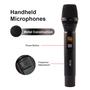 Imagem de Microfone De Mão  S/fio  Com Monitor 2 Mic / 1 Receptor Para Entrevistas