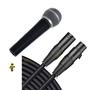 Imagem de Microfone de Mão Vocal M58 Com Fio Cabo XLR Com 5 Metros