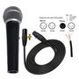Imagem de Microfone de Mão Vocal M58 Com Fio Cabo XLR Com 5 Metros