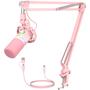 Imagem de Microfone Dinâmico MAONO PD200XS XLR/USB com Software - Cor Rosa