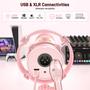 Imagem de Microfone Dinâmico MAONO PD200XS XLR/USB com Software - Cor Rosa