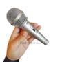 Imagem de Microfone Dinâmico Profissional com fio 2.5M para Karaokê Tomate Prata