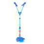 Imagem de Microfone Duplo Com Pedestal Infantil Azul Mp3 Com Luz