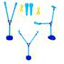 Imagem de Microfone Duplo com Pedestal - Music Hero - Luz e Som - ST Import