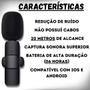 Imagem de Microfone Duplo Lapela 2 Entradas Compatível Android e iPhone