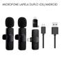 Imagem de Microfone Duplo Lapela Filtro de Ruído Compatível Android e iOS vídeo