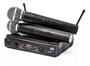 Imagem de Microfone Duplo S/ Fio Uhf Wireless Profissional Le 906