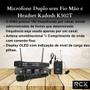 Imagem de Microfone Duplo sem Fio Mão e Headset Kadosh K502T