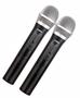 Imagem de Microfone Duplo Sem Fio Mao + Mao Uhf Marca Ksr Kt2m