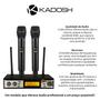 Imagem de Microfone Duplo Sem Fio UHF Cardióide Kadosh K402M