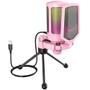 Imagem de Microfone Fifine A6V RGB USB - Rosa