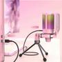 Imagem de Microfone Fifine A6V RGB USB - Rosa