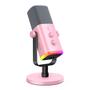 Imagem de Microfone FIFINE AM8 Rosa - XLR/USB, com Entrada para Fones e RGB