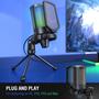 Imagem de Microfone Gamer Fifine A6V - USB - RGB - Branco