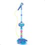 Microfone Infantil Com Pedestal Conecta Celular Cabo Som Luz - DM Toys Imagem de Microfone Infantil Com Pedestal Conecta Celular Cabo Som Luz