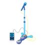 Imagem de Microfone Infantil Duplo Pedestal Com Luzes Azul BW140AZ - Importway