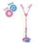 Imagem de Microfone Infantil Musical Duplo C Luz Na Base Infantil Rosa