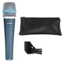 Imagem de Microfone Instrumental Shure Beta 57A com Fio Cinza/Prata
