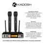 Imagem de Microfone Kadosh S/ Fio K-402M Digital Multifrequência Duplo