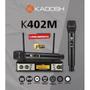 Imagem de Microfone Kadosh S/ Fio K-402M Digital Multifrequência Duplo