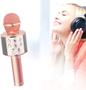 Imagem de Microfone Karaoke Bluetooth Microfone Bluetooth - Rosê Gold
