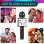 Imagem de Microfone Karaoke Bluetooth Recarregavel Sem Fio Rose Gold