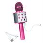 Imagem de Microfone Karaoke Bluetooth Sem Fio Liba Reporter Rosa Pink