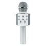 Imagem de Microfone Karaoke Bluetooth Sem Fio Recarregável - Prata