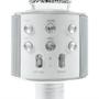 Imagem de Microfone Karaoke Bluetooth Sem Fio Recarregável - Prata