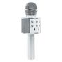 Imagem de Microfone Karaoke Bluetooth Sem Fio Recarregável - Prata