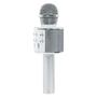 Imagem de Microfone Karaoke Bluetooth Sem Fio Recarregável - Prata