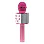 Imagem de Microfone Karaoke Bluetooth Sem Fio Recarregável - Rosa